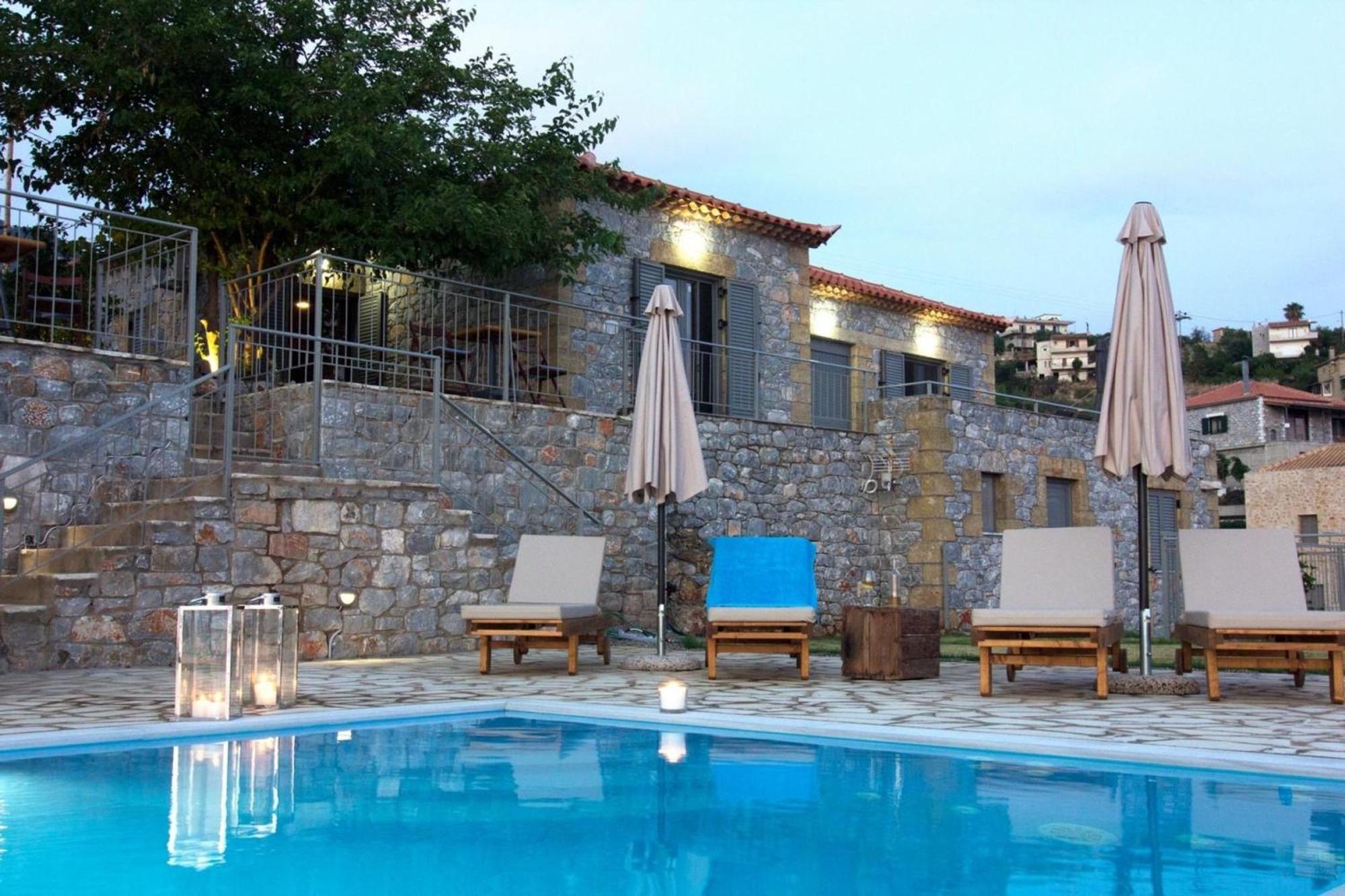 Elsa Villa By Elrin Villas Mani Neokhorion  Dış mekan fotoğraf